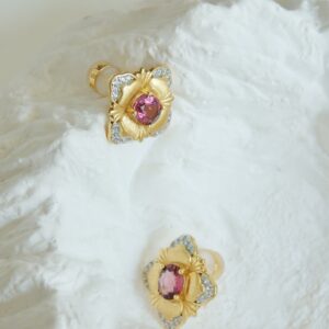 Gilded red flame Earrings - Image 5