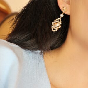 【Vacation Collection】Rattled Craft Pearl Earrings - Image 12