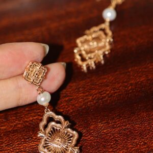 【Vacation Collection】Rattled Craft Pearl Earrings - Image 8