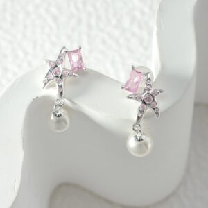 Tiaotia Star Pearl Earrings - Image 2