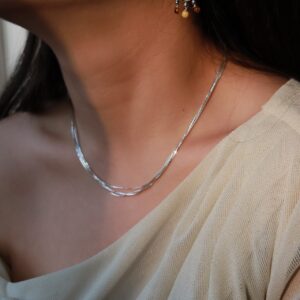 Pure silver honeycomb earrings - Image 12