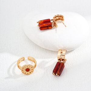 New Chinese-style agate earrings - Image 14
