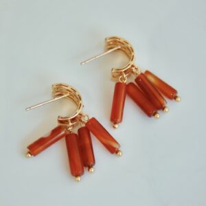 New Chinese-style agate earrings - Image 4