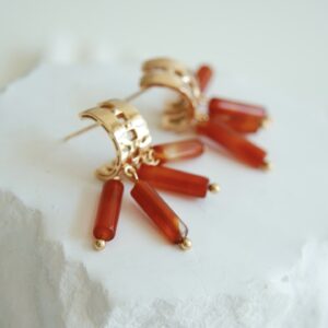 New Chinese-style agate earrings - Image 6
