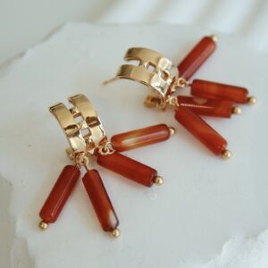 New Chinese-style agate earrings - Image 7