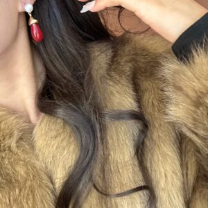 Beizhu Red Agate Earrings - Image 4