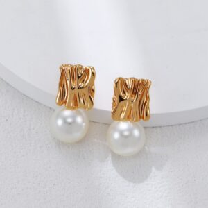 S925 silver pearl earrings - Image 2