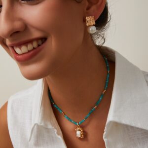 S925 silver pearl earrings - Image 4