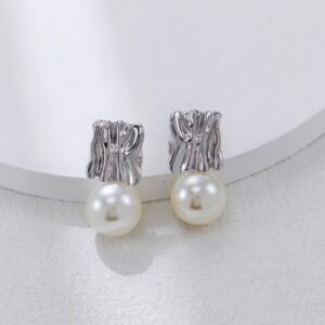 S925 silver pearl earrings - Image 7
