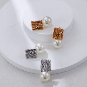 S925 silver pearl earrings - Image 1
