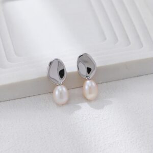 S925 silver pearl earrings - Image 9