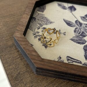 Love-shaped hollow-woven ring - Image 7